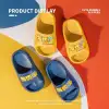 Little Deer Mili children's Slippers, cute cartoon summer indoor anti-slip EVA printed home soft soled baby slippers Specification image